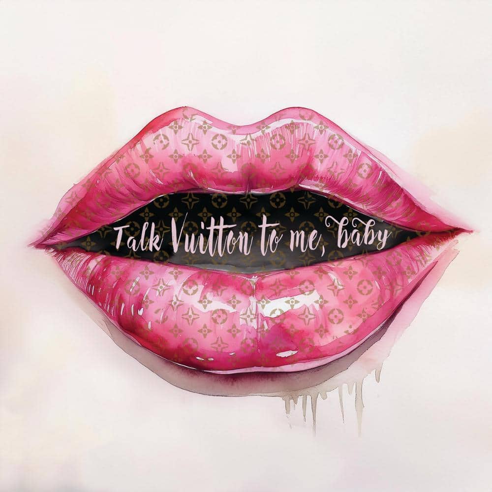 Talk Vuitton to Me Baby by Grotto Studios 1 Piece Unframed Graphic Print Abstract Poster Art Print 16 in. x 16 in.