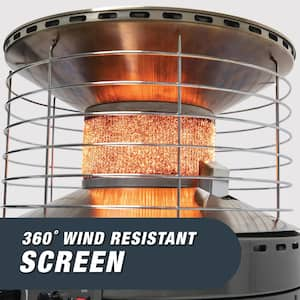 30,000 BTU Radiant Propane Low Profile Outdoor Patio Heater