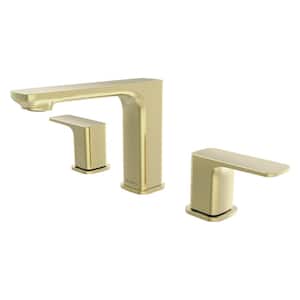 Corsica 8 in. Widespread 2-Handle Bathroom Faucet in Champagne Gold