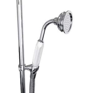 Abbey 10 in. x 22 in. Shower Faucet Set with Handshower in Chrome