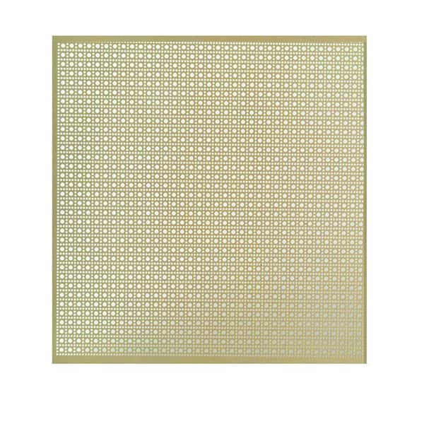 M-D Building Products 36 in. x 36 in. Lincane Aluminum Sheet in Brass