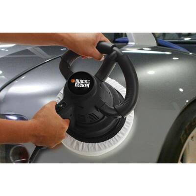 Automotive 10 in. Waxer/Polisher with 3 Cloth Bonnets