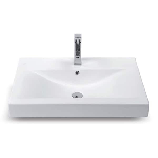 Nameeks Mona Wall Mounted Bathroom Sink in White