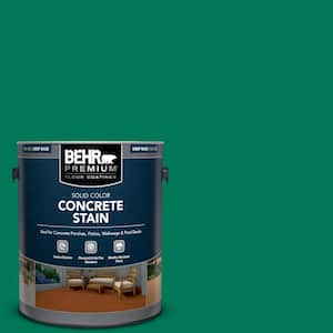 1 gal. #OSHA-2 OSHA SAFETY GREEN Solid Color Flat Interior/Exterior Concrete Stain