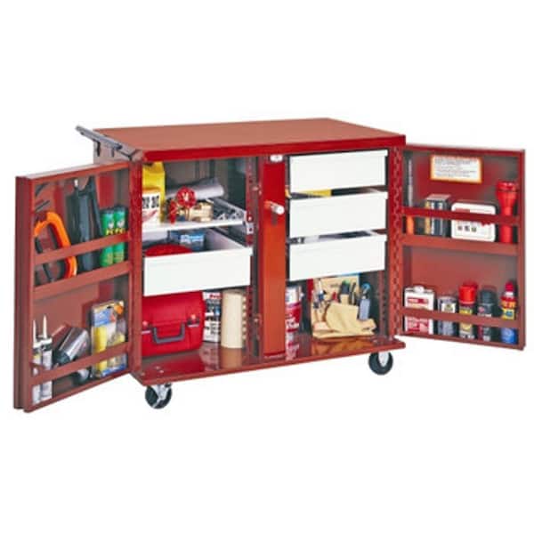 Crescent Jobox 43 in. W x 27 in. D Heavy Duty Steel, 2 Drawer and