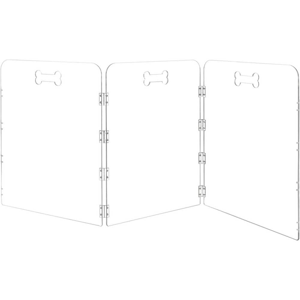 Acrylic Dog Playpen 60 W x 24 H Pre-Assembled Foldable Clear Pet Fence Free-Standing with Handles for Small Pets price history on PriceWatchPro