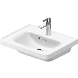 D-Neo 5.38 in. Wall-Mounted Rectangular Bathroom Sink in White