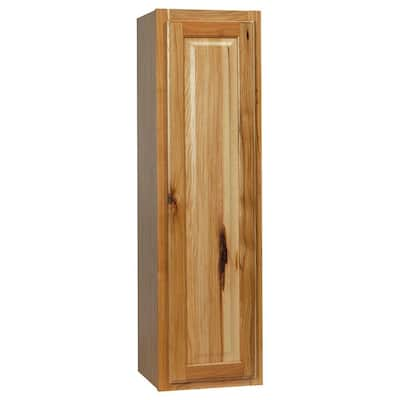 Hampton Wall Kitchen Cabinets in Natural Hickory – Kitchen – The Home Depot