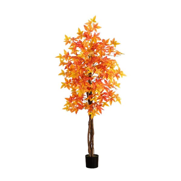 Nearly Natural 6 ft. Deluxe Maple Artificial Tree