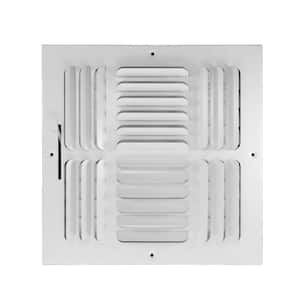 Everbilt 12 in. x 12 in. Aluminum Fixed Bar Return Air Filter Grille in  White EA29012X12 - The Home Depot