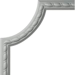 8 in. x 5/8 in. x 8 in. Urethane Bulwark Rope Panel Moulding Corner (Matches Moulding MLD01X00BU)