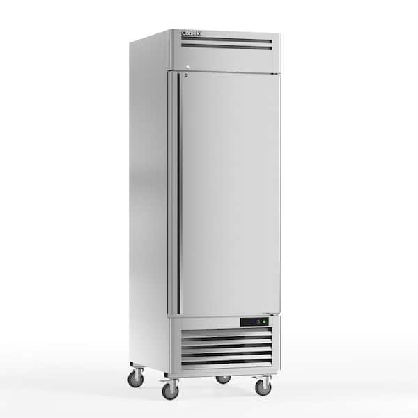 27 in. 19.32 cu. ft. Auto / Cycle Defrost Commercial Freezer Reach in Single Door Upright Freezer in Stainless Steel