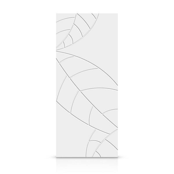 CALHOME 36 in. x 80 in. Hollow Core White Stained Composite MDF Interior Door Slab