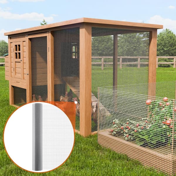 Hardware Cloth 0.5 in. x 4 ft. x 50 ft. 19 Gauge Hardware Cloth Galvanized Wire Mesh Roll Chicken Wire Fencing Wire Mesh