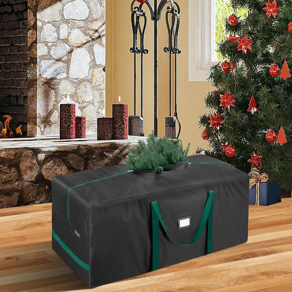 9 ft. Heavy Duty Oxford Fabric Christmas Tree Storage Bag with Reinforced Handles and Dual Zippers