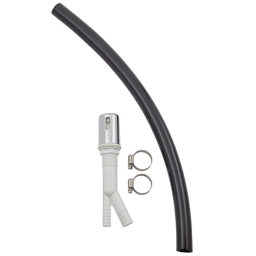 Everbilt Dishwasher Air Gap Chrome With Hose 865400 The Home Depot