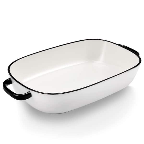 6 Qt. Large Rectangular Baking Dish, Ceramic Baking Pan Casserole Dish, Safe for Oven Microwave Refrigerator Dishwasher