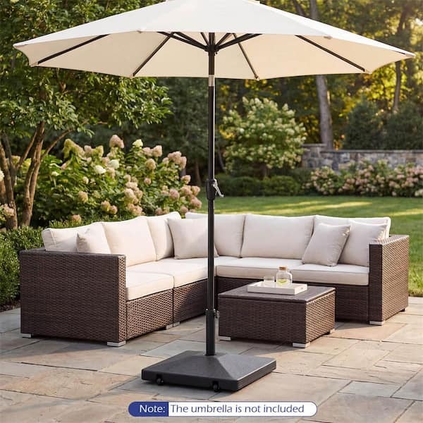 blue tilt patio umbrella JEAREY 7.5-ft Iron Blue Push-button Tilt Market Patio Umbrella in the Patio  Umbrellas department at Lowes.com