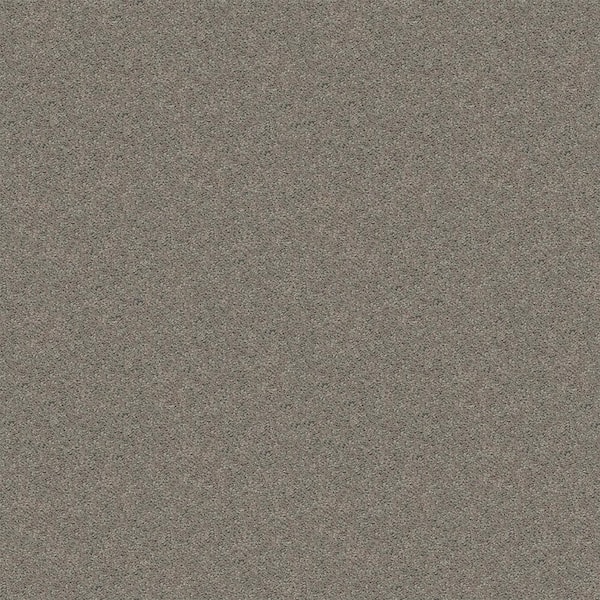Alpine - Tranquility - Gray 15 ft. 17.3 oz. Polyester Texture Installed Carpet