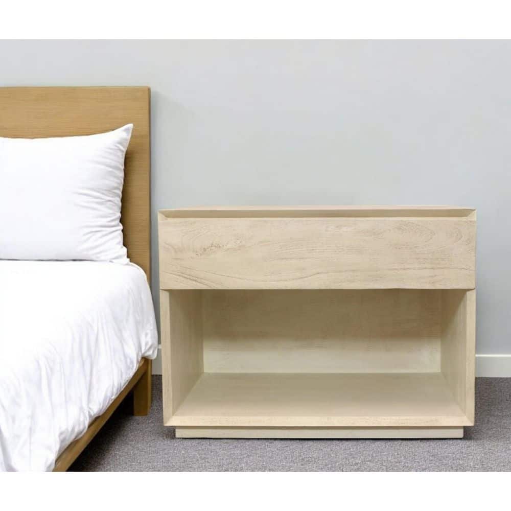Natural 1 Drawer 32.00 in. Nightstand price history on PriceWatchPro