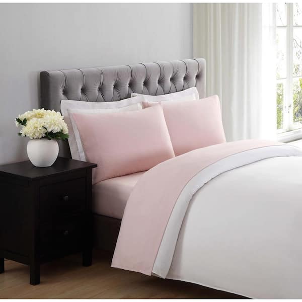 Truly Soft Blush 3-Piece Solid 180 Thread Count Microfiber Twin Sheet Set