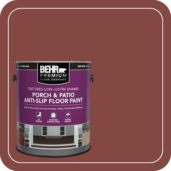 1 gal. #S-H-170 Red Brick Textured Low-Lustre Enamel Interior/Exterior Porch and Patio Anti-Slip Floor Paint