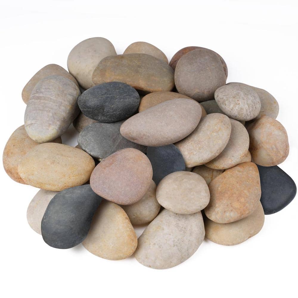 Mkxed Rocks 20 lb 3-4 in. River Rocks Natural Decorative Mixed Stone TFL0400 - The ...