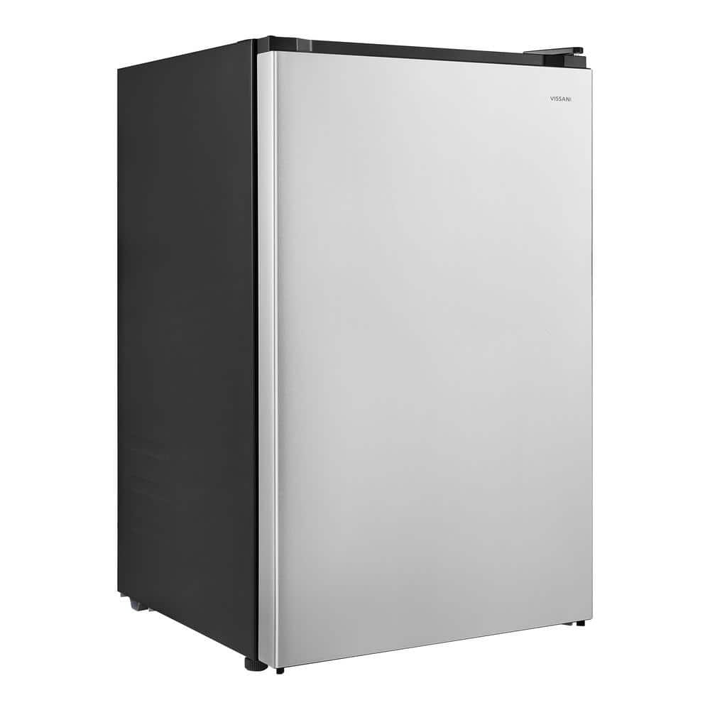 Vissani 4.3 cu. ft. Mini Refrigerator in Stainless Steel, ENERGY