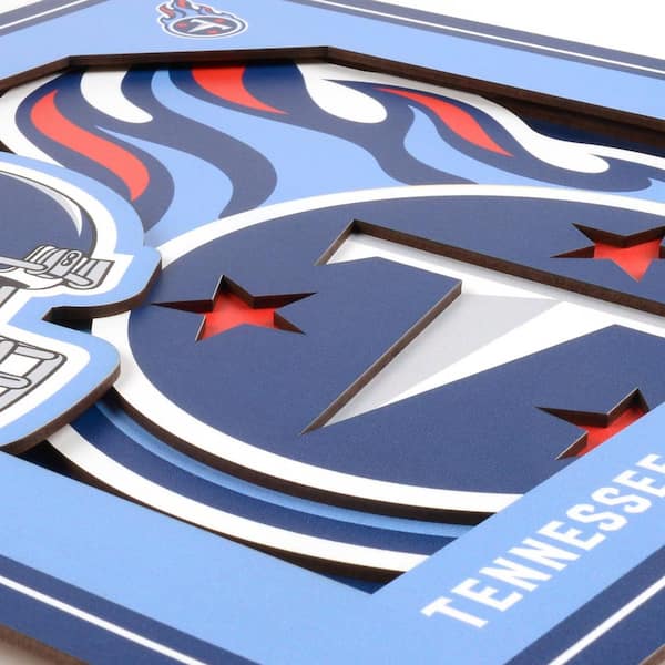 NFL Tennessee Titans 3D Logo Series Wall Art - 12x12