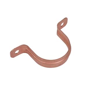 1-1/4 in. Copper 2-Hole Pipe Hanger Strap