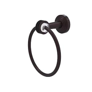 Pacific Beach Collection Wall Mounted Towel Ring with Dotted Accents in Antique Bronze