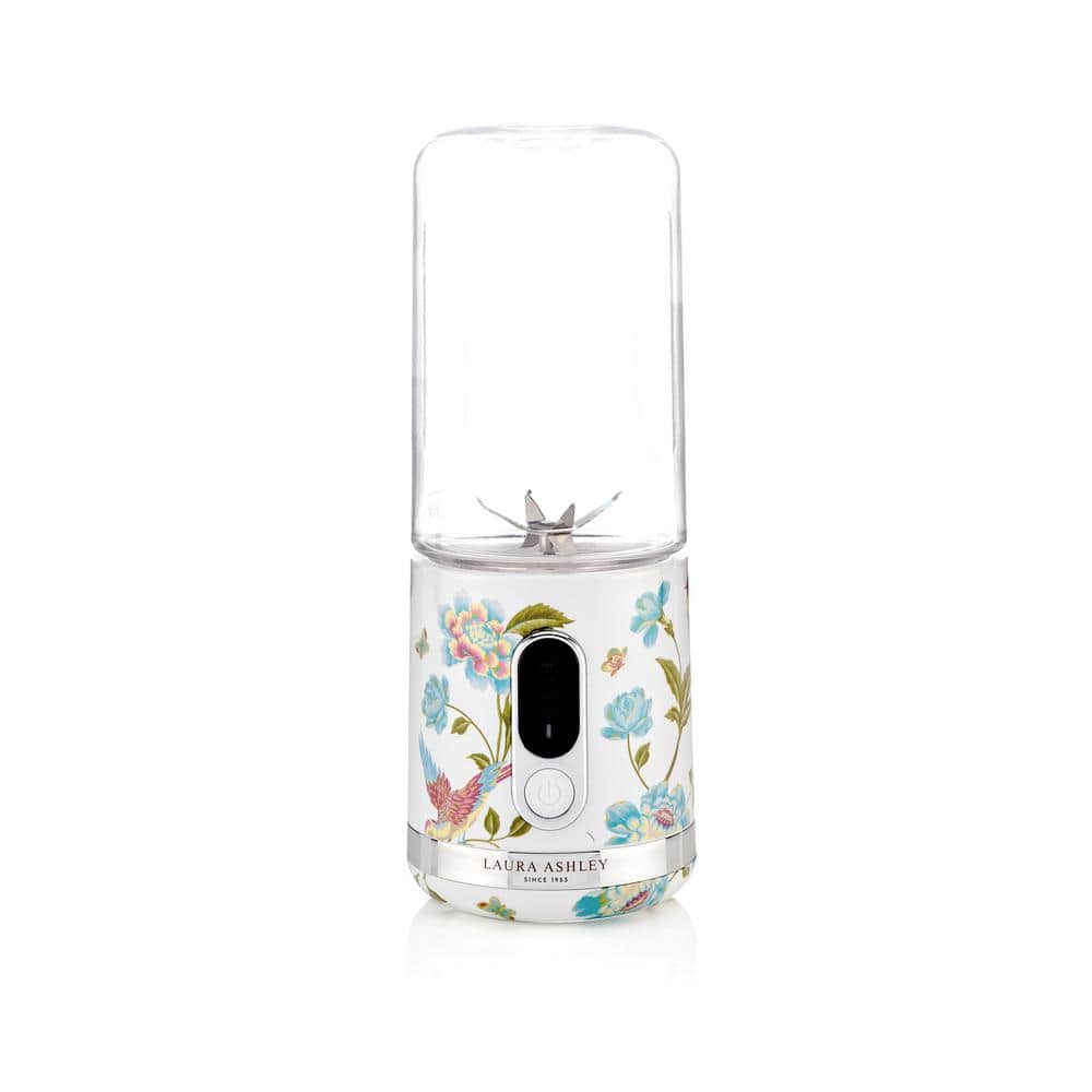 VQ - 15 oz. Single Speed Elveden White Cordless Portable Blender with USB Charging Port