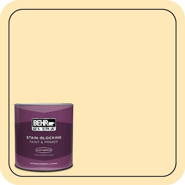 BEHR ULTRA 1 qt. #320A-3 Cornsilk Extra Durable Eggshell Enamel Interior Paint & Primer