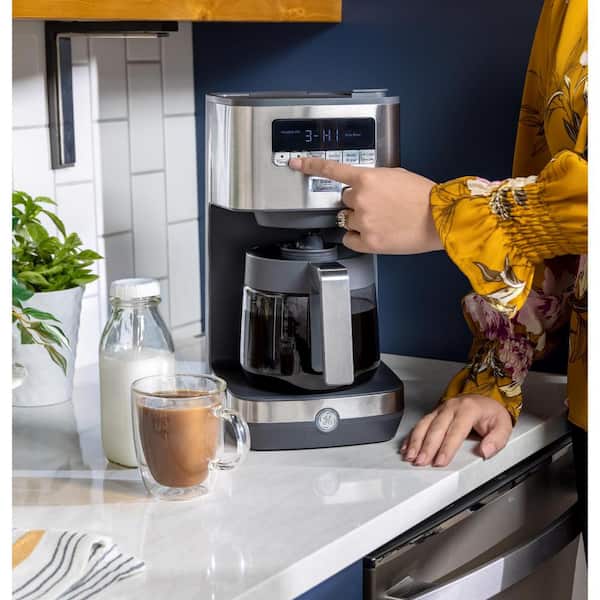 Reviews for GE 12-Cup Stainless Steel Drip Coffee Maker with Glass Carafe  and Adjustable Keep Warm Plate | Pg 1 - The Home Depot