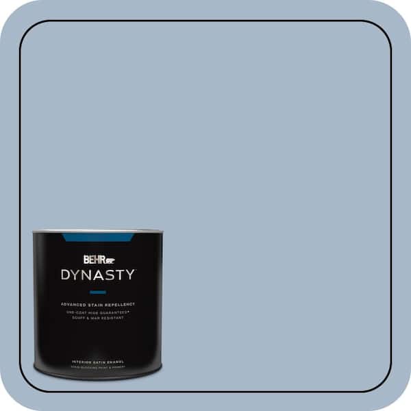 BEHR DYNASTY 1 qt. Home Decorators #HDC-SP14-10 Blue Tribute Satin Enamel Interior Stain-Blocking Paint and Primer