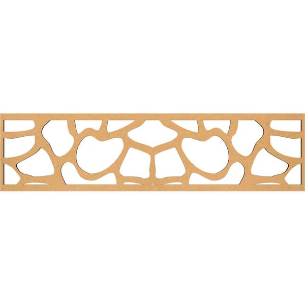 Ekena Millwork Rochester Fretwork 0.375 in. D x 47 in. W x 12 in. L MDF Wood Panel Moulding