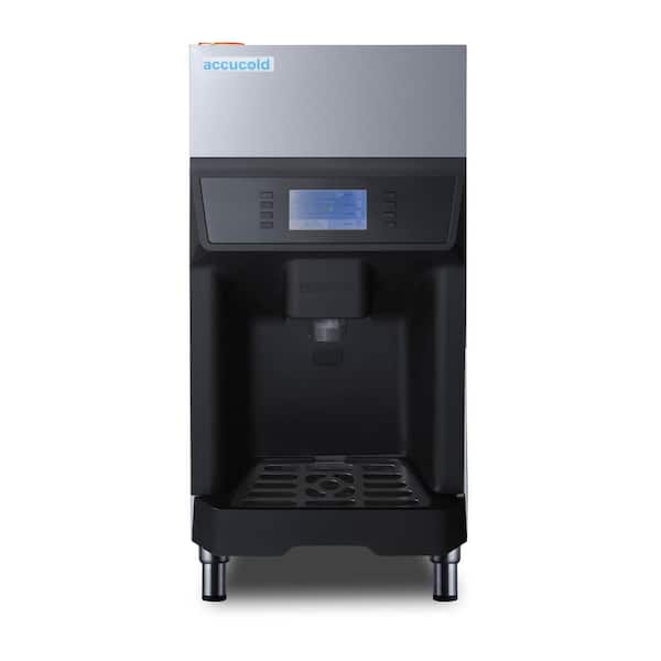 13.88 in. Wide 220 lb. Nugget Ice Maker and Water Dispenser in Stainless Steel