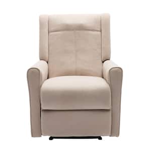 Polyester Beige Recliner with 12-Massage Nodes Function (Set of 1)