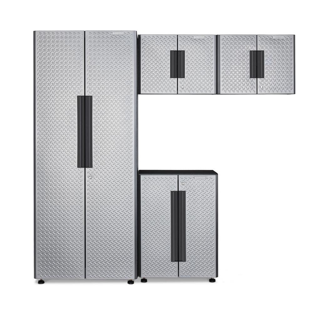 Flex 78 in W x 75 in H x 19 in D Pre-Assembled 24 Gauge Welded Steel 4-Piece Garage Storage System in Silver Tread price history on PriceWatchPro
