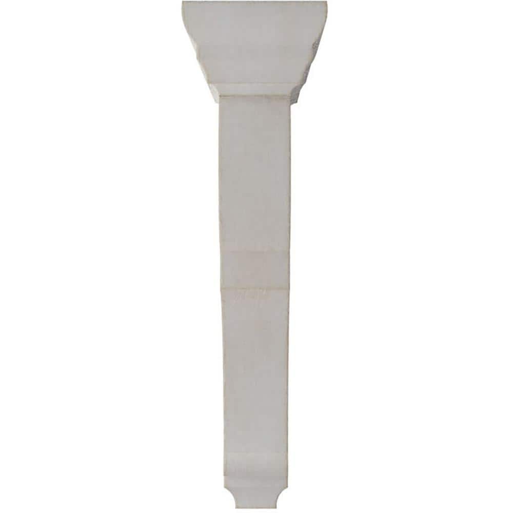 Chalk Dust White Rubberwood Vintage Decor Corbel, 12" Height