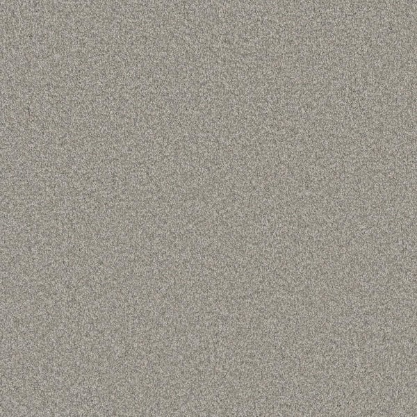 Home Decorators Collection Trendy Threads Plus I - Diamond - Gray 40 oz. SD Polyester Texture Installed Carpet