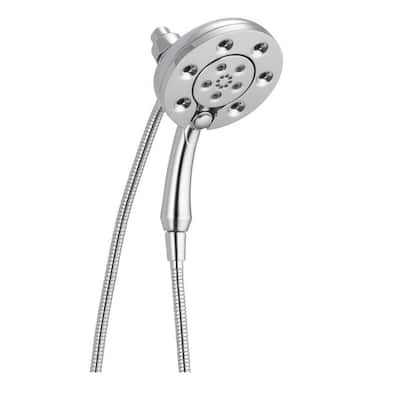 In2ition 4-Spray Patterns 2.50 GPM 5.72 in. Wall Mount Dual Shower Heads in Lumicoat Chrome