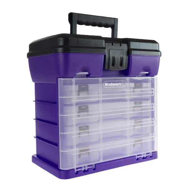 Stalwart 16.5 in. 57-Compartment Parts and Crafts Portable Storage