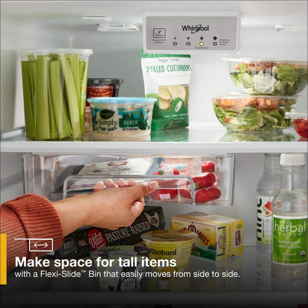 White 16.3 cu. ft. Top Freezer Refrigerator with Ice Maker