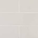 Breezy Beige 3 in. x 12 in. Subway Gloss Textured Ceramic Wall Tile (6.027 sq. ft./Case)