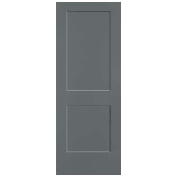 Masonite 30 in. x 80 in. 2-Panel Logan Single Bore Solid Core Cordite Molded Composite Interior Door Slab