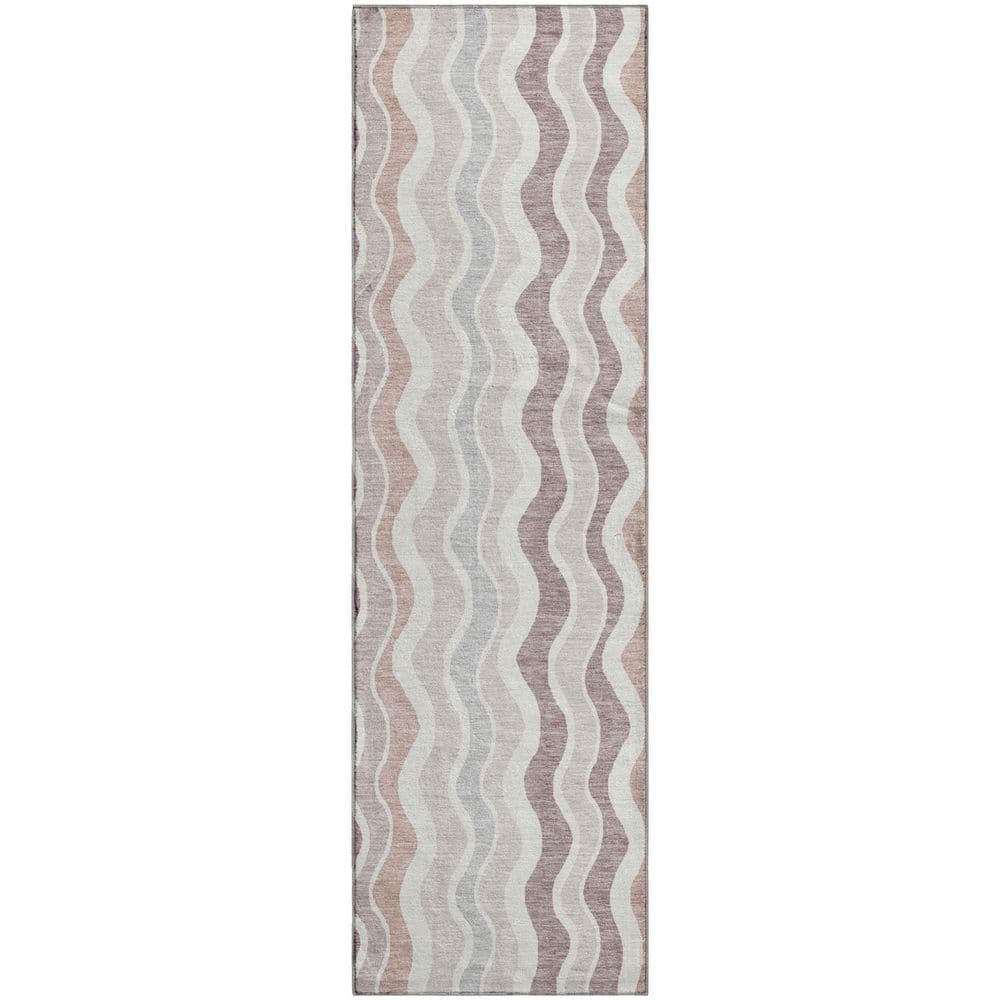 Addison Rugs Mayfield Premium Machine Washable Abstract AMF2342 Blush 2 ...
