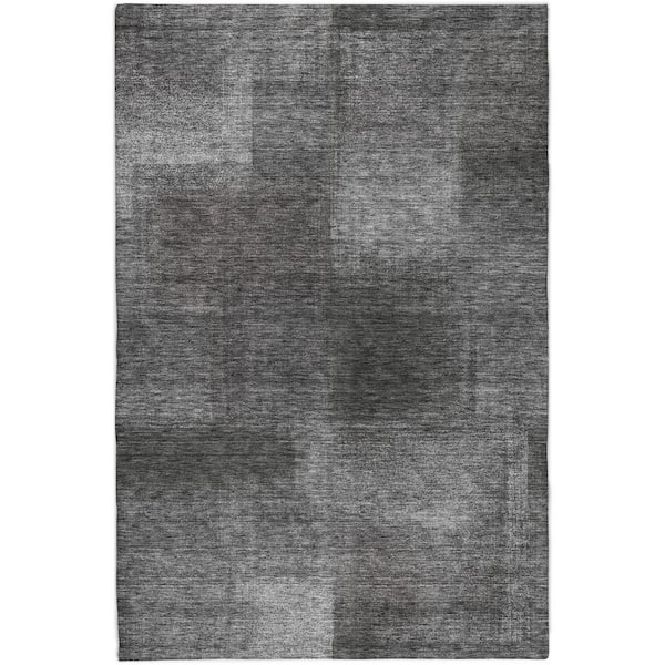 Dream Shag Premium Machine Washable Abstract ADS742 Gray 10 ft. x 14 ft. Area Rug