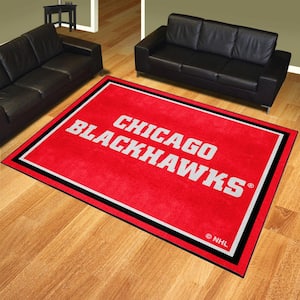 Chicago Blackhawks Red 8ft. x 10 ft. Plush Area Rug