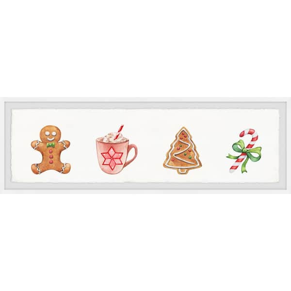 Unbranded "Christmas Eve Goodies" by Marmont Hill Framed Food Art Print 15 in. x 45 in. .